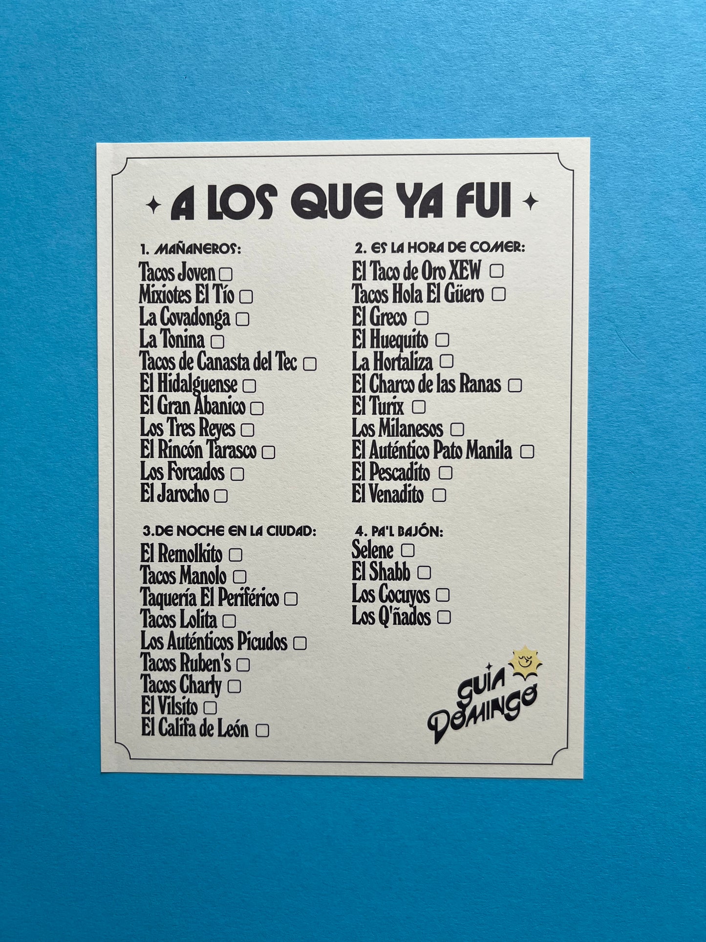 Tacos - CDMX (Español)