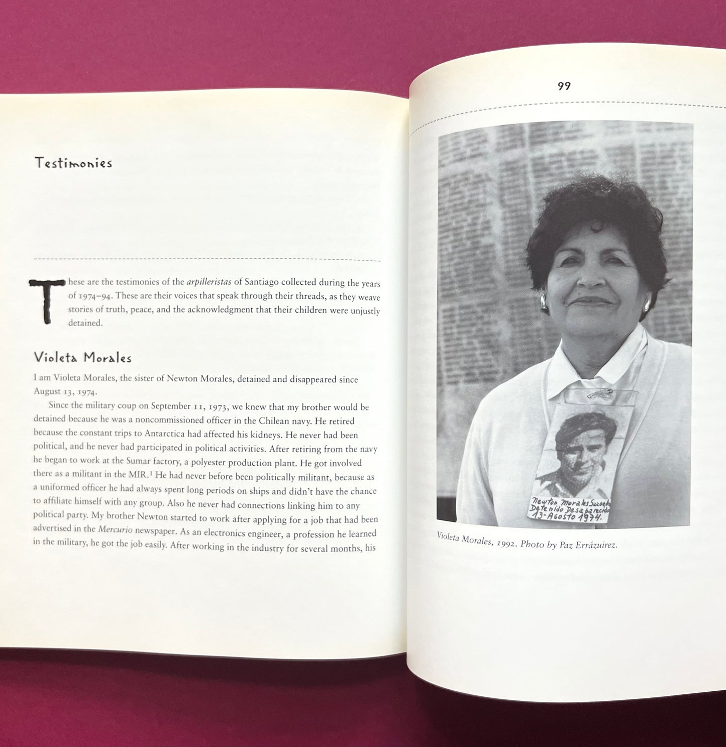 Tapestries of Hope, Threads of Love: The Arpillera Movement in Chile, 1974-1994